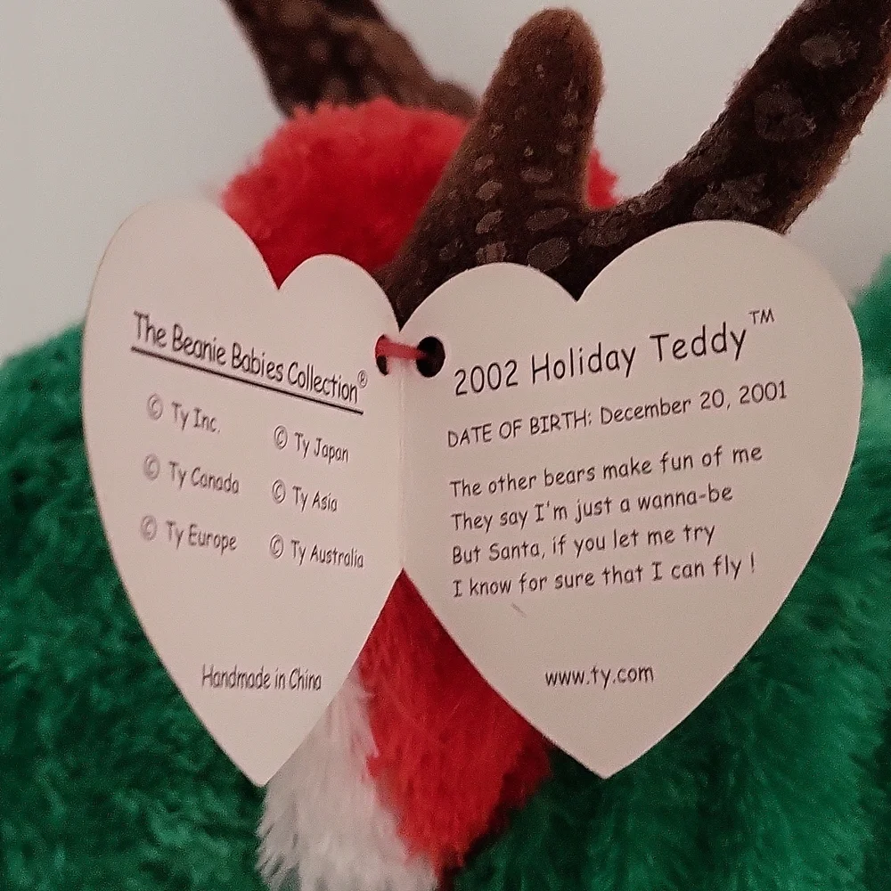 2002 TY Beanie Baby Christmas Bear